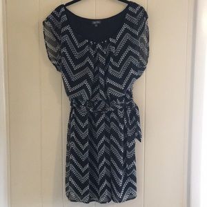 Black Chevron Dress